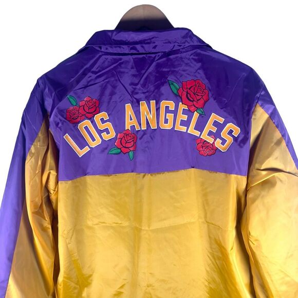 NWT Los Angeles City Of Angels Coaches Jacket Men’s L | Streetwear Skater Urban - Picture 9 of 13